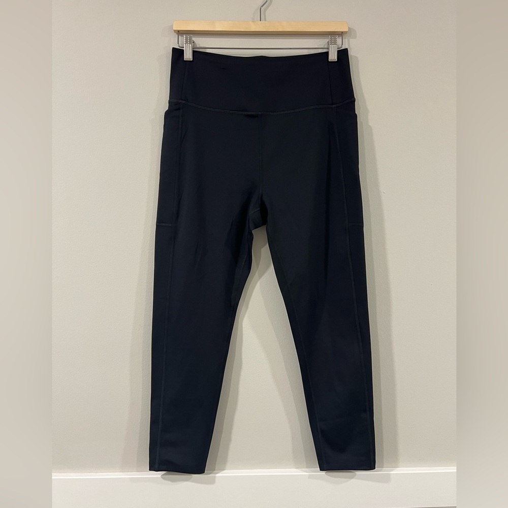Girlfriend Collective Black High Rise Pocket Leggings | Size XL